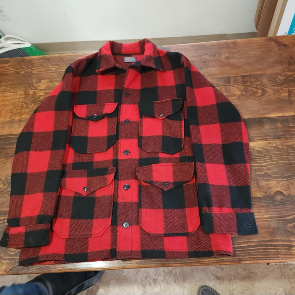 Pendleton Red and Black Lightweight Shirt Jacket